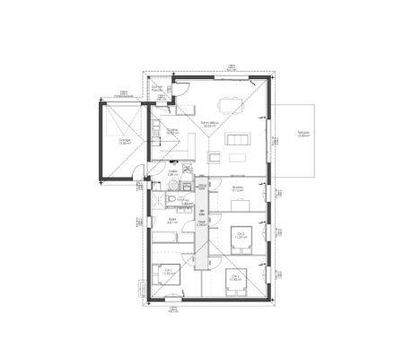 plan maison moderne aneto