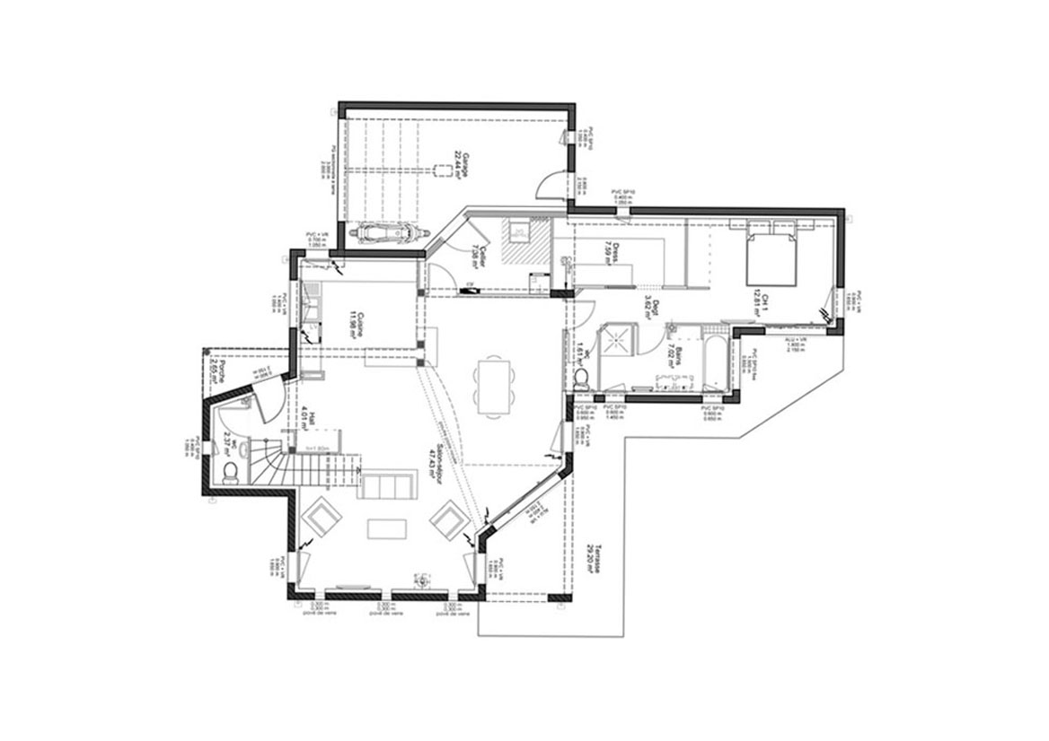 plan-maison-contemporaine-rdc-city