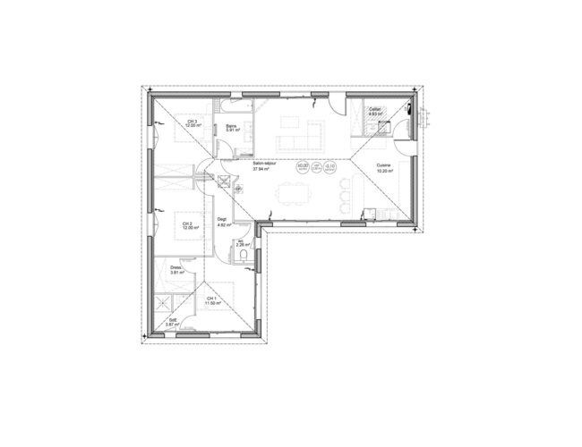 plan-maison-en-L-3-chambres-chiberta