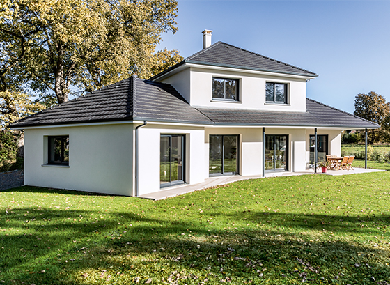 maison moderne étage dans le bearn